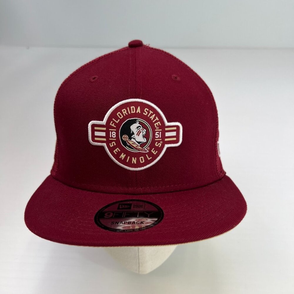 Florida State Seminole Hat Men Snap Back Spell FSU Retro Work Party Gym Core Ne